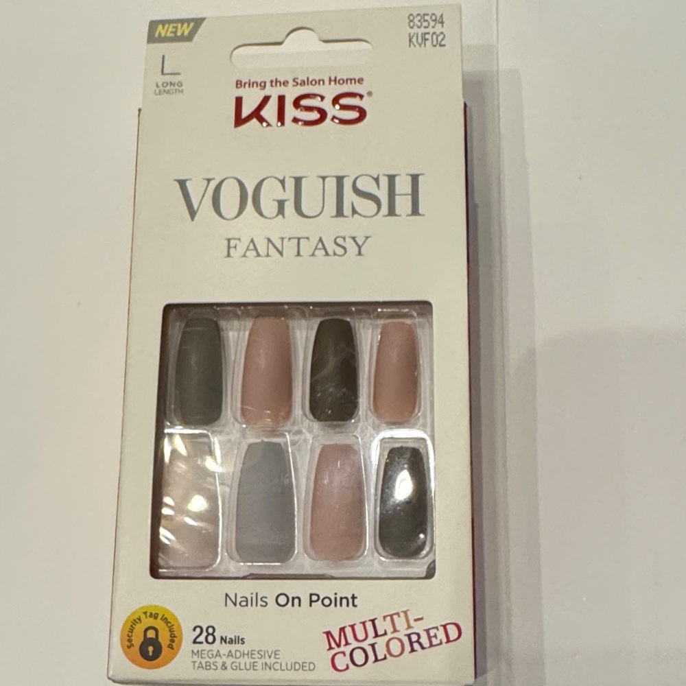KISS Voguish Fantasy Multicolored Nails Long Length